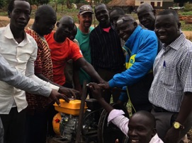 Walking tractor project in Uganda, Africa.